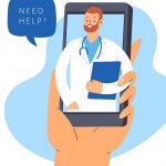 Phone consultation with a doctor