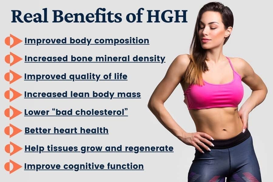 List of real benefits of HGH
