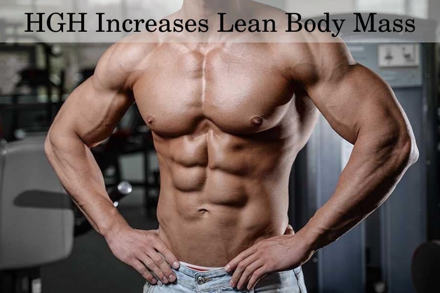 HGH increases lean body mass