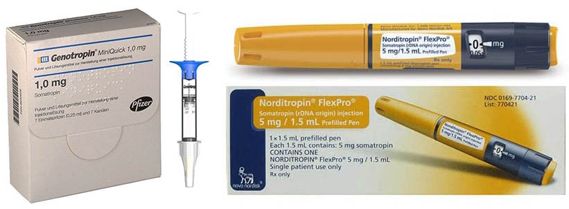 The most convenient for storage and transportation - Norditropin FlexPro Pen and Genotropin Miniquick