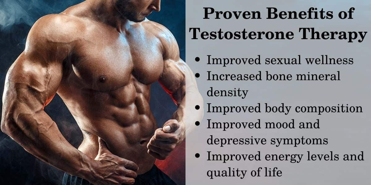 Proven benefits of TRT
